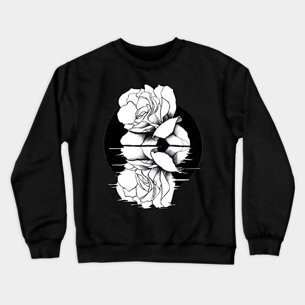 Flower Mirror Crewneck Sweatshirt by Scullenary